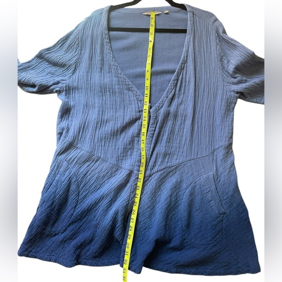 Soft Surroundings gauzy lightweight cover up cardigan PL - Picture 8 of 9